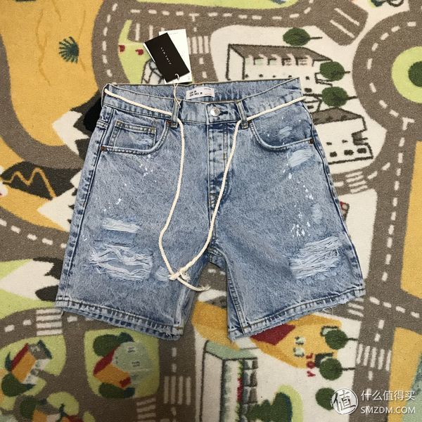 服饰快消品 篇七十五:Zara 破洞装饰牛仔百慕大短裤晒单