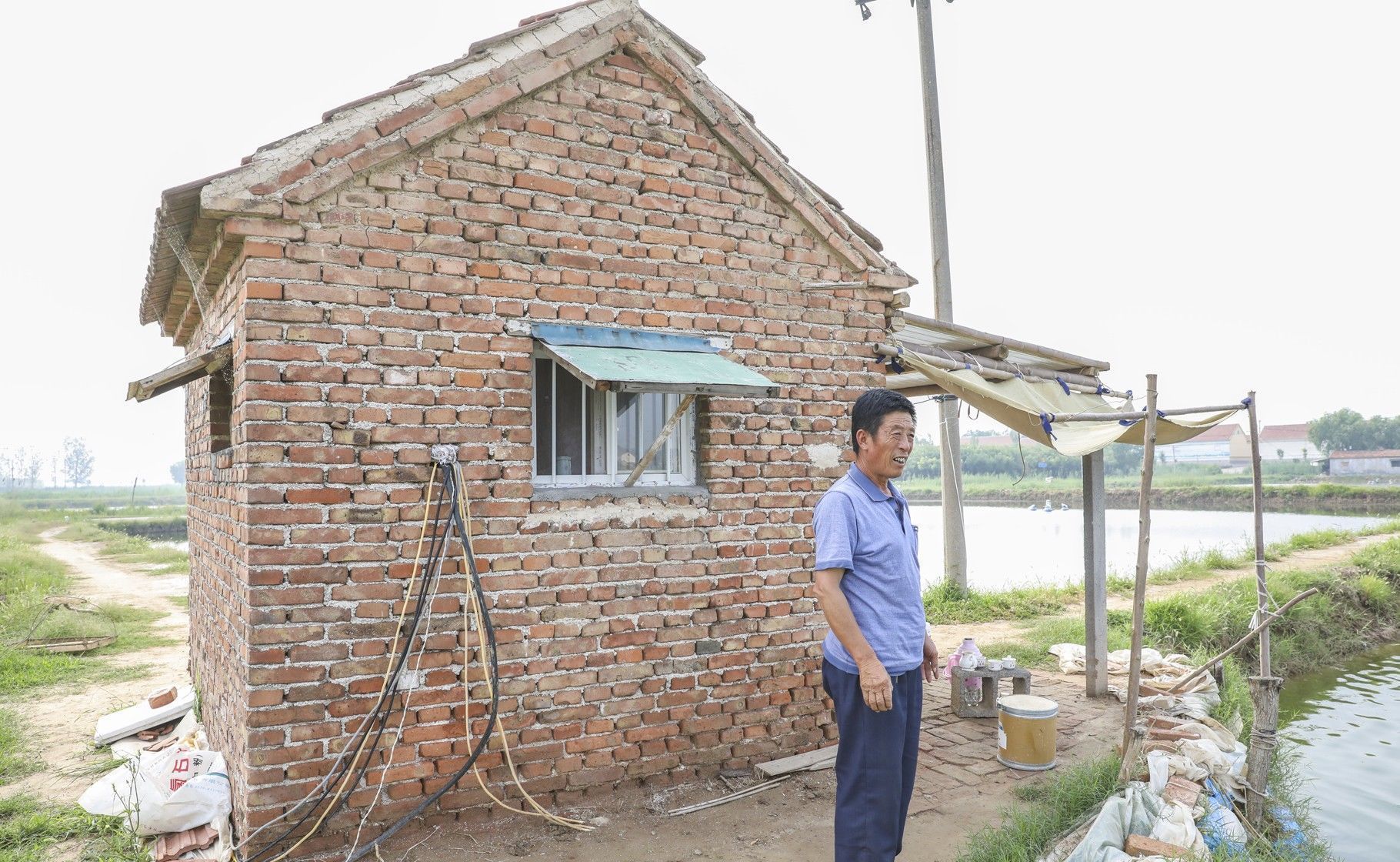 黄河岸边曾经的农村盐碱地，现在12000个虾池，农民们的梦想