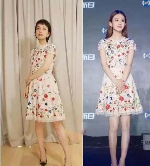 同样是衣品逆袭女王，吴昕撞衫赵丽颖，网友:一个甜美一个傻大妞?