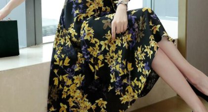 成熟女人最爱的真丝连衣裙，简直美绝了，而且显瘦效果一级棒