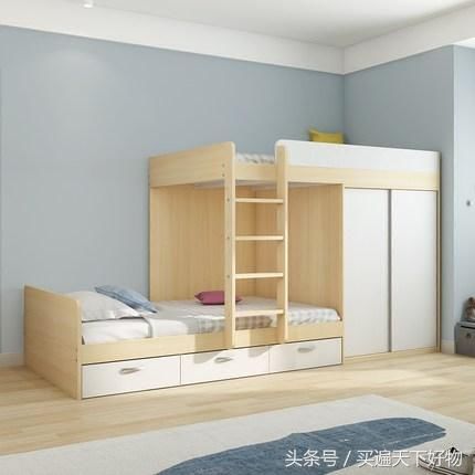 如今的上下床真是越来越高级了，等我有房了也要买这样的床