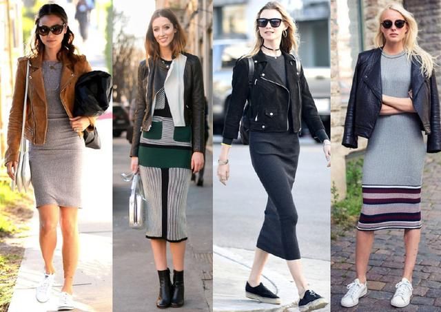 还在穿夏天的雪纺裙？秋天穿这条连衣裙才对，单穿叠穿都很美