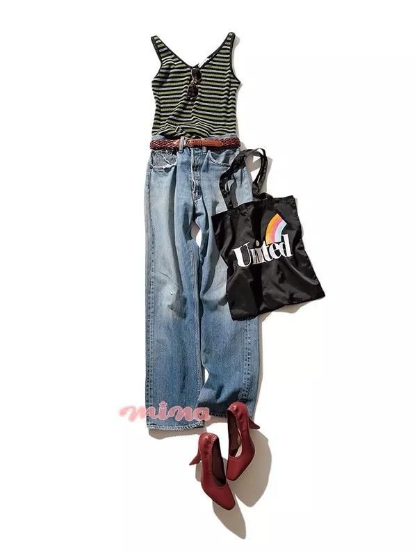 搭配｜这条裤子太秀了吧？百搭时尚还显腿长 推荐牛仔阔腿裤的16