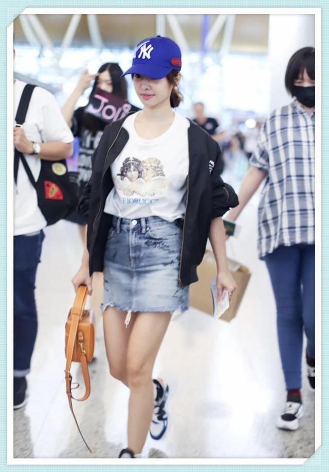 当165吴谨言和156蔡依林同穿A字裙，网友：谁谎报身高一目了然！