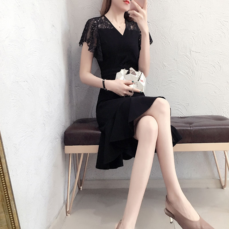 高级鱼尾裙虽不是人人能穿，但只要配上高跟鞋，谁穿都是颜值爆表