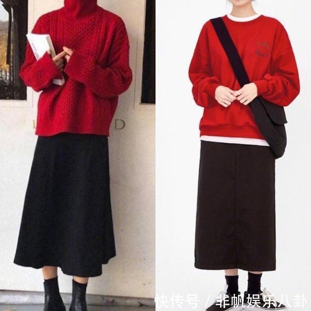  『半身裙』秋天也要穿裙子！18套基础款半裙搭配，谁穿谁美