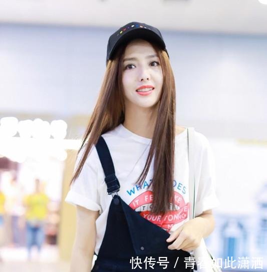 佟丽娅现身机场，全身上下足足挂了5个潮牌，网友陈思诚送的