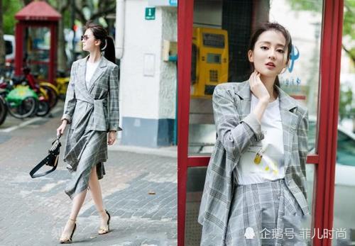 乔欣现身街头，当她弯腰的瞬间我呆了，网友：能把衬衫塞一下吗？