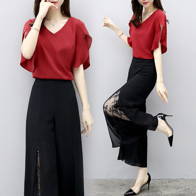 7080后女人,不缺钱的话!入秋建议买件“阔腿裤套装”,美~