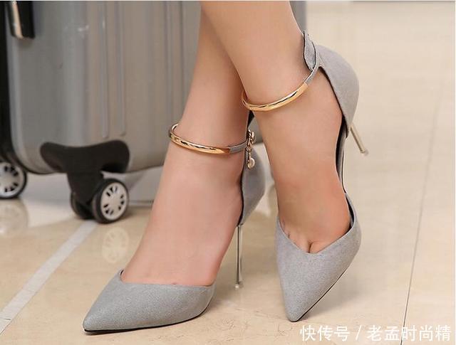  柔软|欧美时尚新款女鞋，跨境尖头柔软透气高跟鞋，简约大气气质凉鞋