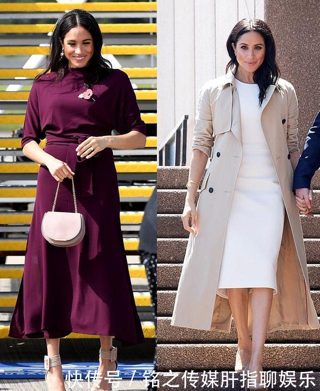 「时髦」可惜了!梅根选错连衣裙颜色,原本很时髦的造型,却变得十分尴尬