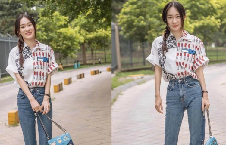 霍思燕也太瘦了！这么窄的裤头也能穿进去，网友：这才是“腰精”