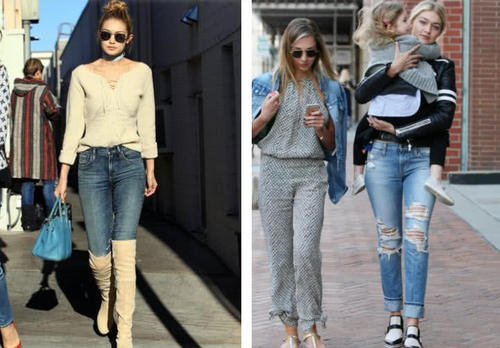 穿紧身牛仔裤的小姐姐,让路人目光灼热,御女范儿十足!