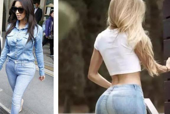 时尚牛仔裤彰显个性潮流，展现女性高挑的魅力！