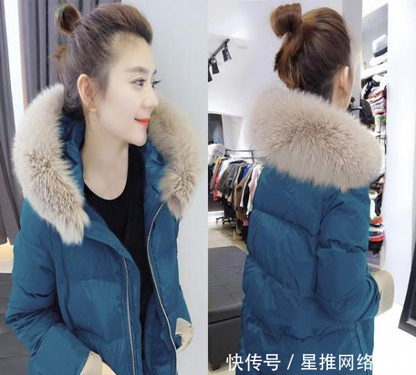 『舒适』羽绒服不要配打底裤, 瞧下面这样穿, 走到哪都美成焦点