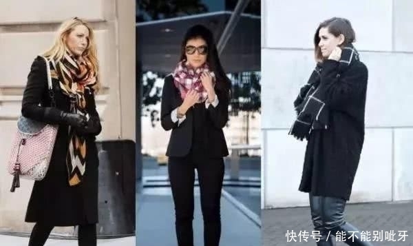  温暖■围巾搭配小心机，这个秋冬时髦和温暖全都有了