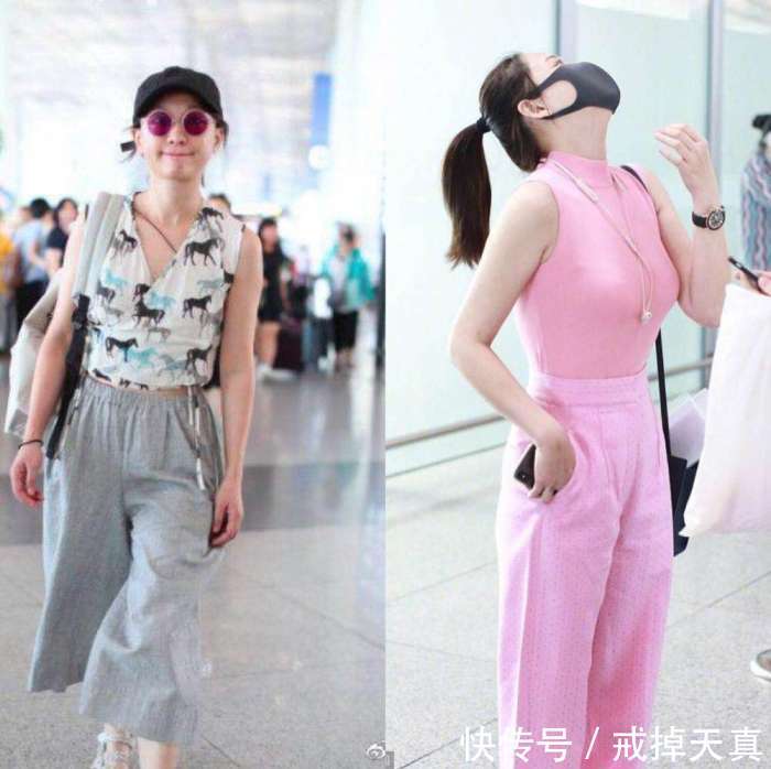 当82斤周迅撞衫106斤陈乔恩, 网友: 看得我再也不减肥了