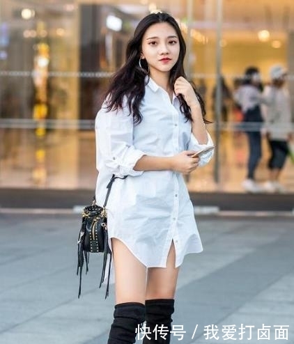 『女人』街拍:皮裤穿在成熟的酷女人身上才叫美,身材超好,走哪都有回率