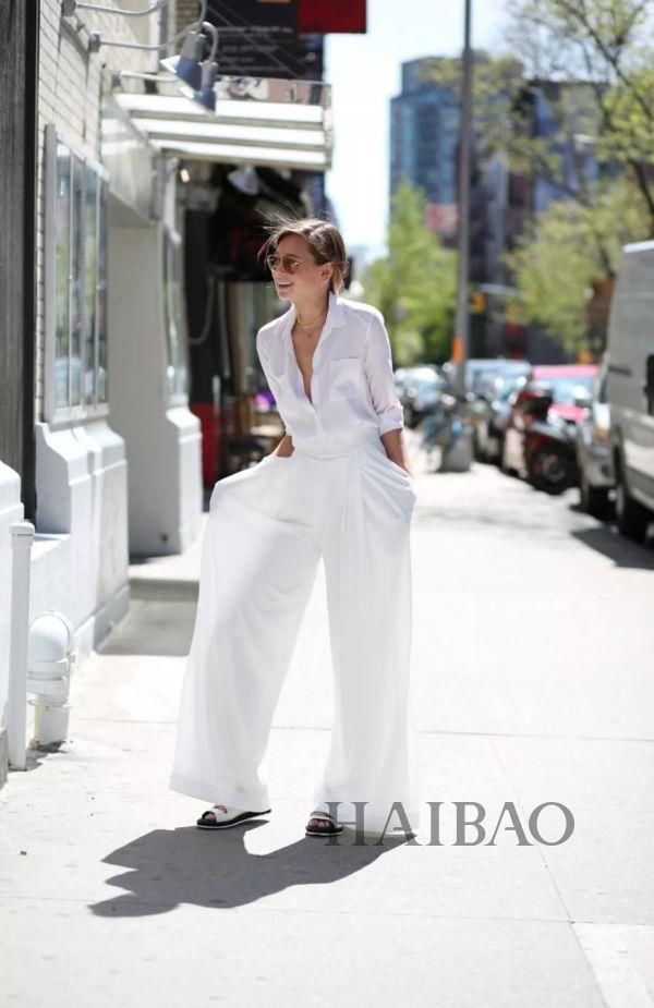 衬衫+阔腿裤，裙子+平底鞋...这4种搭配承包了一夏天的美丽!