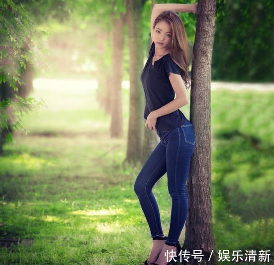 美女胖瘦不一的牛仔裤，穿出了同样的性感窈窕范