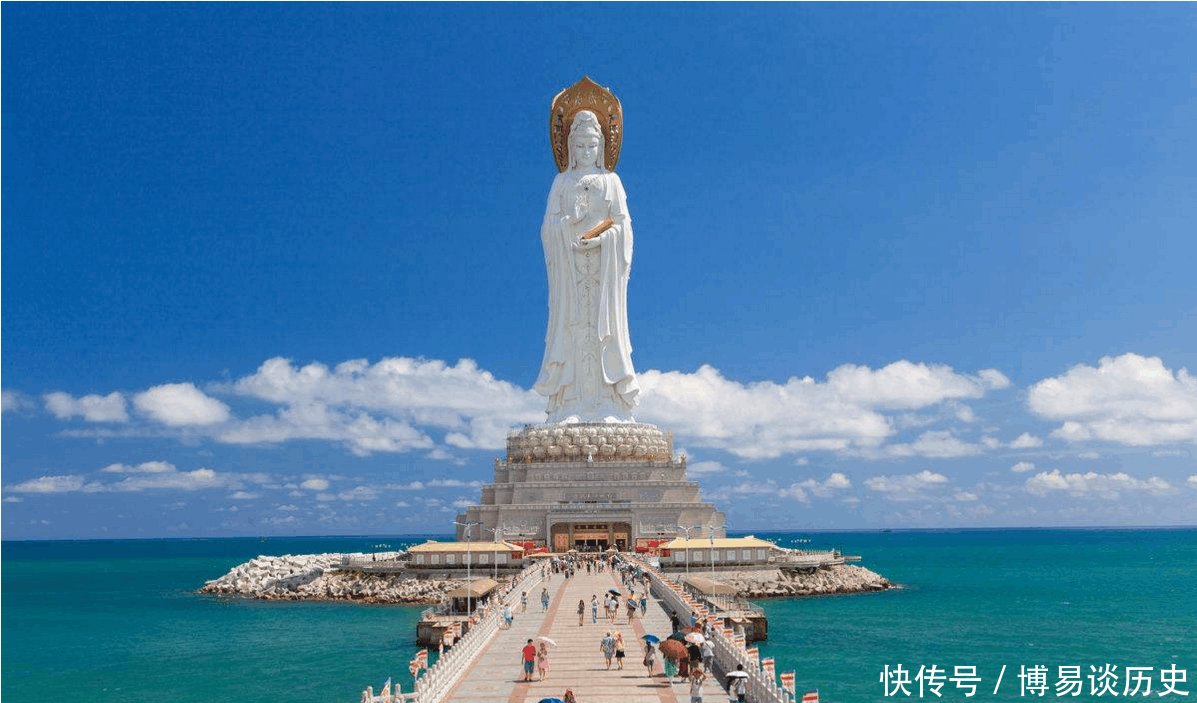 海上观音 投资8亿元打造, 排队半小时也要去摸摸佛脚