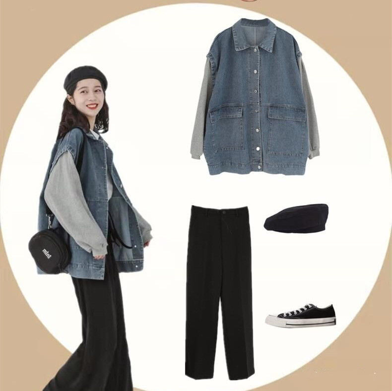  「上课」牛仔连衣裙搭配什么鞋好看 这样的look出街上课都很有范