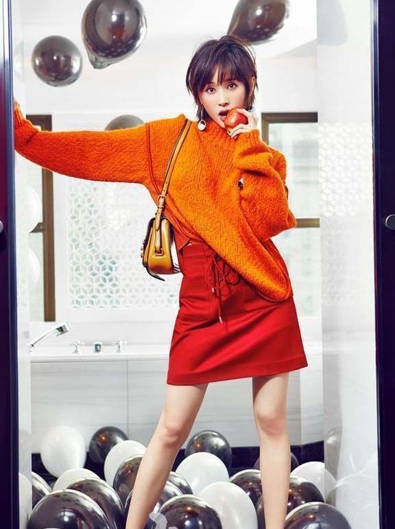 王子文太会穿了！下半身消失的穿法显腿长，网友：看着就像一米七