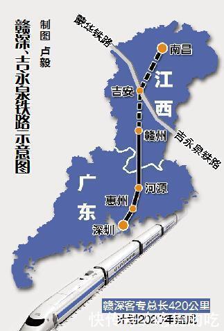  [高速铁路]江西朋友有福了，这条新高铁经过你的家乡吗？还串联