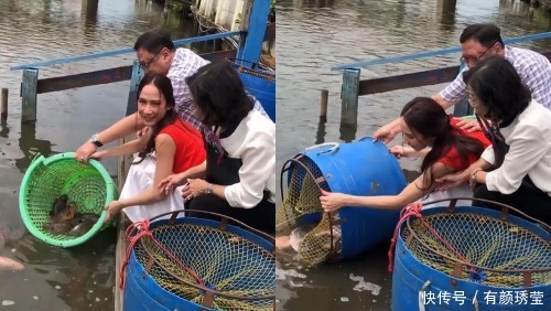 泰国网红美女市场买鱼放生,遭网友怼“不如捐给老人吃”,悲剧