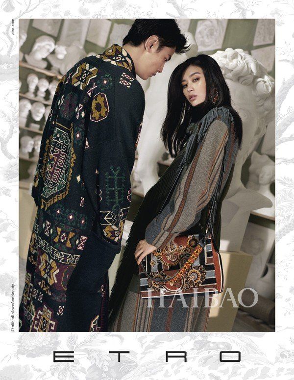 艾绰  2018秋冬系列广告大片，由中国超模奚梦瑶、纪凌尘领衔演绎