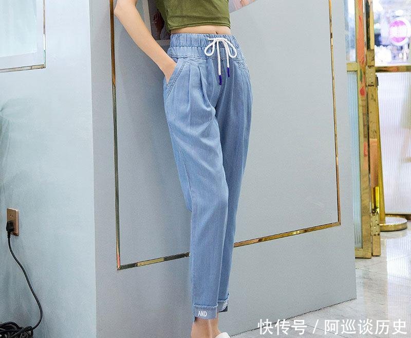 「有型」三伏天别穿连衣裙了,试试这些“天丝裤”,清凉舒适,时尚有型