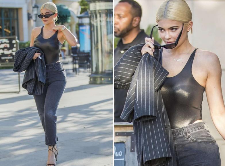 凯莉·詹娜穿露肩礼服过生日，蝴蝶背抢镜，怪不得她爱穿露背装