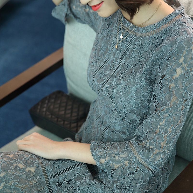 正流行的过膝长裙，穿在打底裤外面真是太美了!有一条就够了