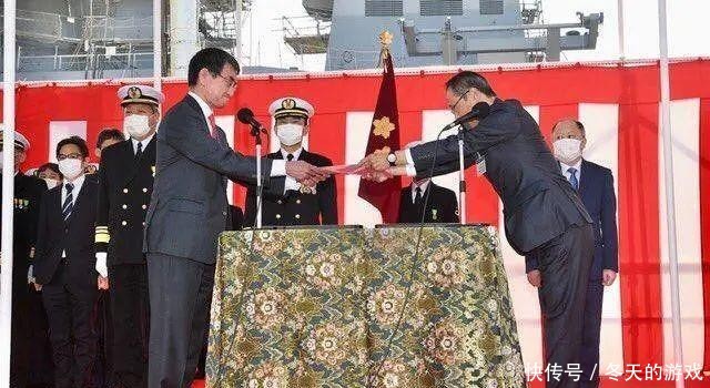 「赶超」为赶超中国055,日本首艘国产万吨大驱服役