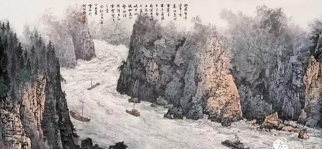 看了他的山水画，就有马上去旅游的冲动!