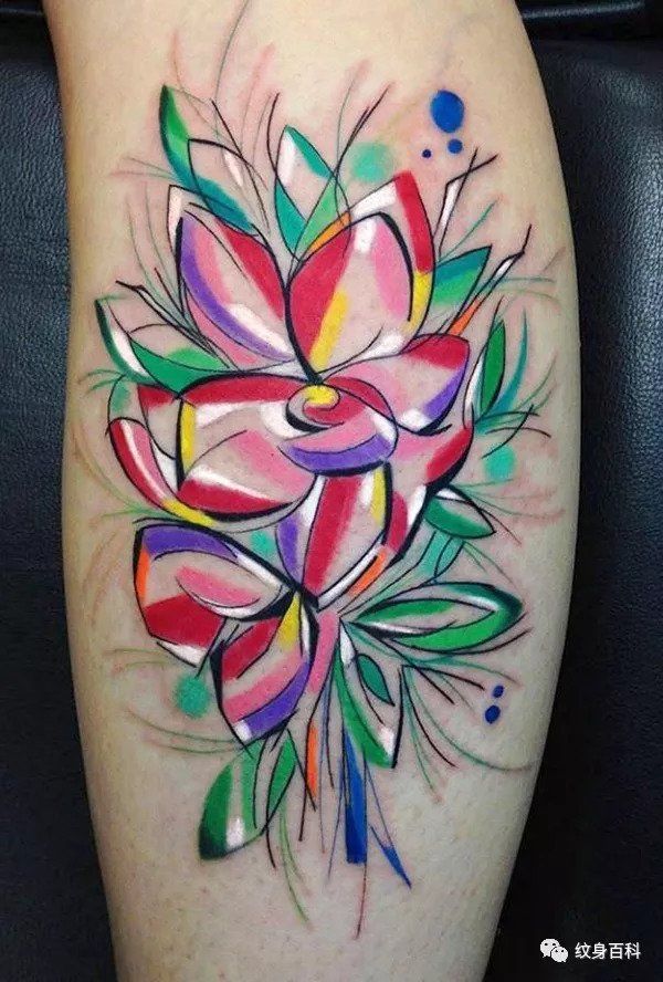 这些水彩纹身，容易把眼睛看花，你敢不敢看?