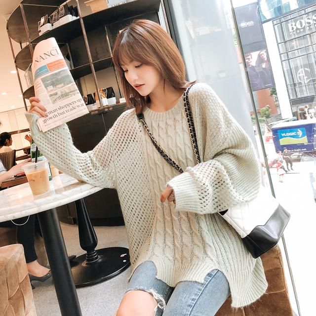 慵懒时髦的针织上衣，初秋穿正好!