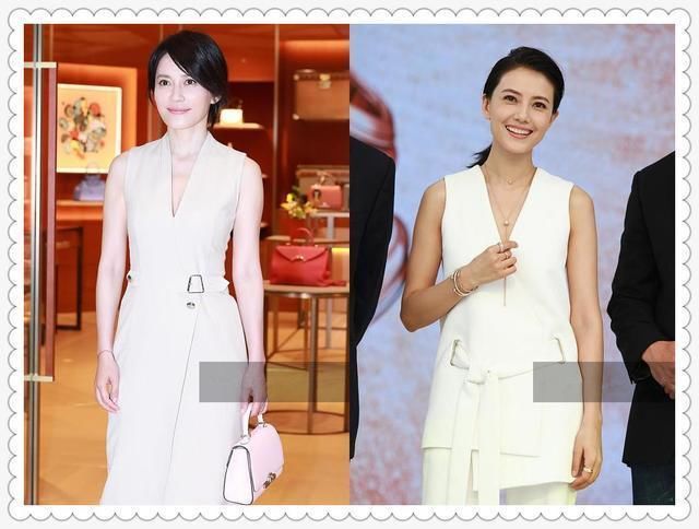 当俞飞鸿和高圆圆同穿深V裙的那一刻，我才知道什么叫气质如兰!