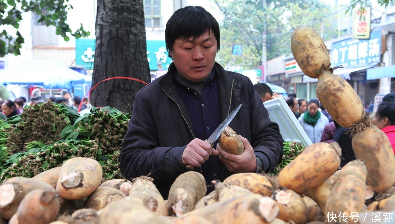 一家三口贩莲菜日入千元 供俩孩子读书