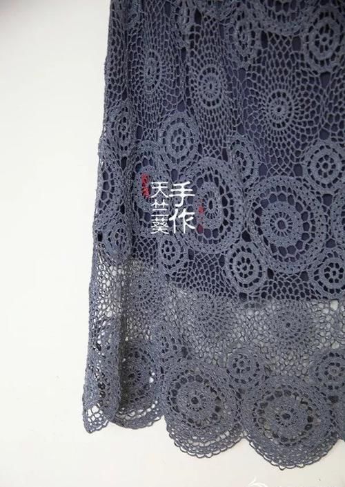  蕾丝@绘锦半身裙：好看又实穿的亚麻蕾丝钩针拼花裙，附钩编教程