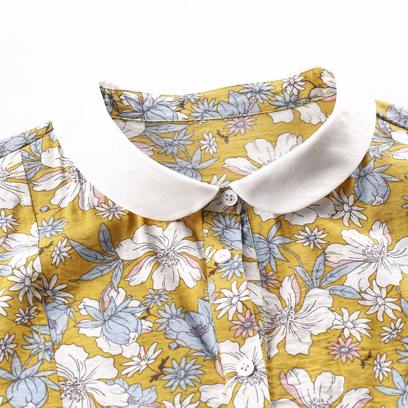 70后姑姑穿这“娃娃领”减龄裙后，洋气显年轻，美的路人三回头