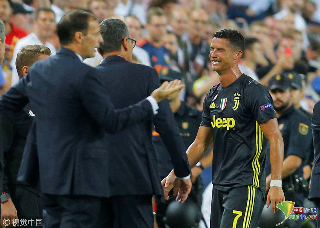 欧冠：瓦伦西亚0-2尤文图斯 C罗欧冠首染红