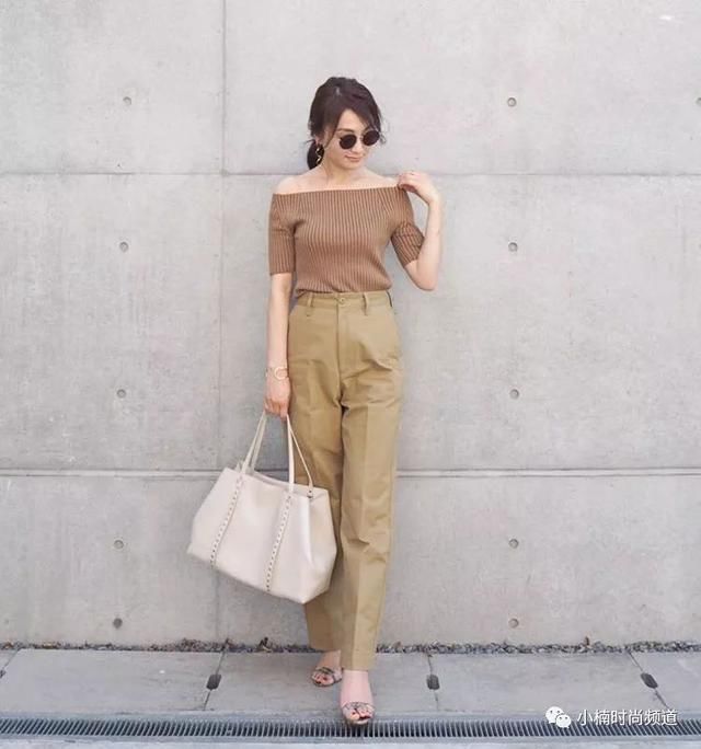 夏季必备一字领的三种风格穿搭，小露也可以性感又可爱！