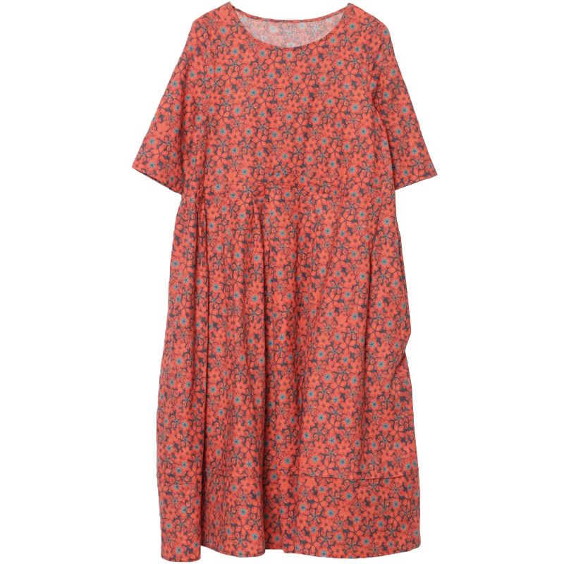 难怪今年都没穿打底裤了，现在流行风亚麻裙配高跟鞋，减龄的不行