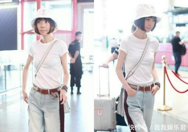 鲁豫竟穿短裙了！格子裙配卫衣搭配像学生，看到腿真的不敢减肥了