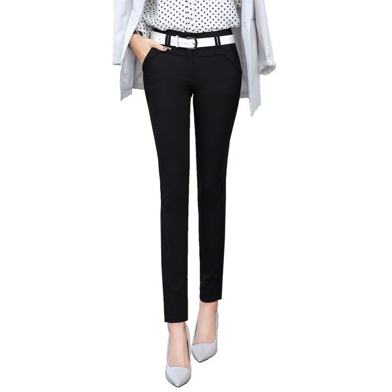 老婆大腿有些粗，从不敢穿裙子!出门总爱穿小脚裤，超级显腿瘦