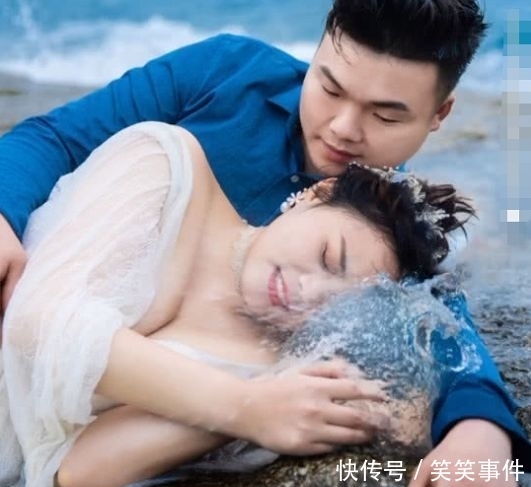  [摄影师]新娘抱着装满水的气球拍照，当助理刺破，抓拍到华丽画面！
