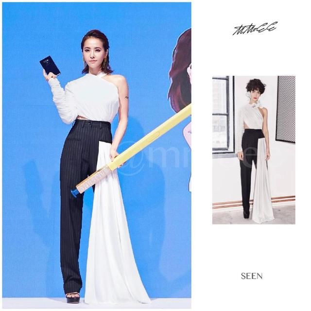 蔡依林脚踩“两根针”，却从裤子里露出“卫生纸”，画面太尴尬了