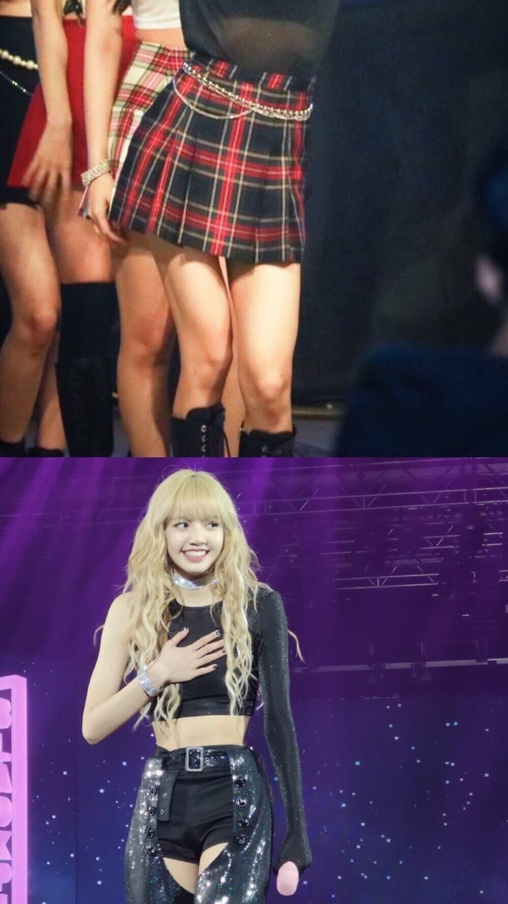 #美腿#35图:Lisa的神仙身材,让羡慕的蜂腰美腿,性感完美的比例