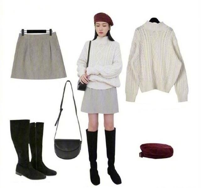 #色彩#裙装穿搭示范,淡雅素净,看着很舒服